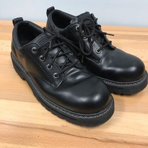 Skechers Men’s Black Leather Casual/Work Oxford